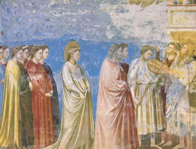 GIOTTO di Bondone The Marriage Procession of the Virgin (mk08) Spain oil painting art